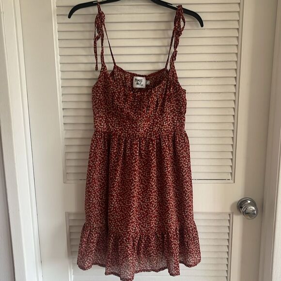 PRINCESS POLLY THE BONNIE MINI DRESS MAROON - Picture 9 of 12